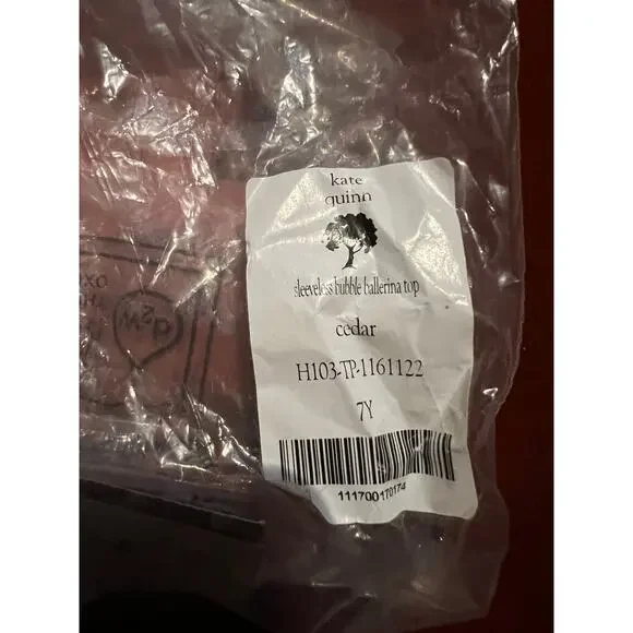 NWT Kate Sleeveless Bubble Ballerina Top in Cedar Orange Size 7y - Picture 3 of 3